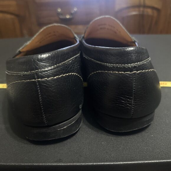 Martin Dingman Leather Horse Bit Loafers Black Size 11.5 Read main image 6
